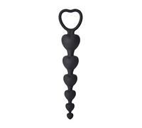 Plug anale Tappi anali a forma di cuoreMasturbatore Dildo Tirare perline Gel di silice Morbido Negozio di sesso per donne Punto G Giocattoli erotici Giocattoli per adulti Masturbatore Dildo