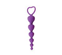 Plug anale Tappi anali a forma di cuoreMasturbatore Dildo Tirare perline Gel di silice Morbido Negozio di sesso per donne Punto G Giocattoli erotici Giocattoli per adulti Masturbatore Dildo