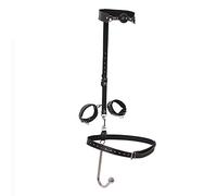Plug anale Tappo per la bocca Gancio anale Bondage Kit Giochi per adulti Flirtare Collari per femdom Manette Gancio anale Misura regolabile Butt plug in metallo in pelle