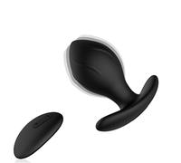 Plug anale Telecomando Plug anale Dildo Vibratore Massaggiatore Ricarica USB 10 Stimolazione Telecomando wireless Giocattolo Per Coppia (telecomando)