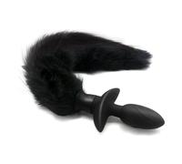 Plug anale Telecomando Plug anale vibratore vera coda di volpe cosplay butt plug donne masturbatore coda altalena prodotti per adulti giocattolo del sesso Per donna