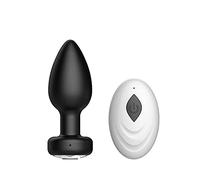 Plug anale Telecomando senza fili Plug anale Stimolatore Masturbatori Dildo Butt Plug Sex Toys Coppie (nero A)