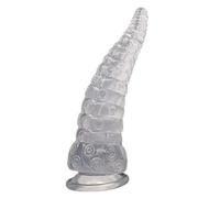 Plug anale Tentacle Sucker Anal Plug Dilatatore Dildo Butt Plug Stimolatore Massaggiatore prostatico Giocattolo del sesso anale Ano (Trasparente S)