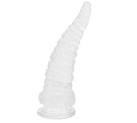 Plug anale Tentacle Sucker Plug anale Dildo Butt Plug Stimolatore Massaggiatore prostatico Giocattolo del sesso anale Ano (Trasparente L)