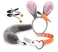 Plug anale Testa di animale sacro ornamento coda fascia per donna volpe coda anale butt plug giocattolo erotico del sesso Per donna coppia cosplay