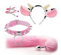Plug anale Testa di animale sacro ornamento coda fascia per donna volpe coda anale butt plug giocattolo erotico del sesso Per donna coppia cosplay