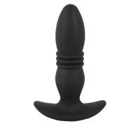 Plug Anale Thrusting con Telecomando Vibrazione 10+6 Modalità USB Nero