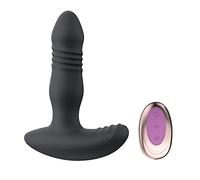 Plug anale Thrusting Dildo Vibratore Plug anale Massaggiatore prostatico Vibratori Telecomando Telescopico Butt Plug Giocattoli sessuali (Tipo A telescopico)