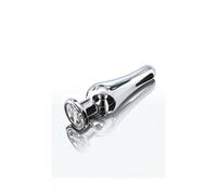 Plug anale con pietra dilatatore butt dildo liscio indossabile fallo in metallo
