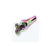 Plug anale grande dilatatore maxi con pietra dildo in metallo liscio indossabile