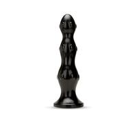 Plug anale triplo Prowler RED - Butt plug in PVC nero