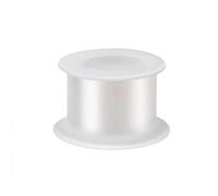 Plug anale Tunnel Anello anale Tappi grandi Giocattoli sessuali in silicone cavo Dilatatore ano duro moderato Massaggio prostatico (taglia L bianca)