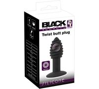 PLUG anale TWIST BLACK VELVETS,SILICONE - VIBRANTE -carica USB