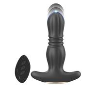 Plug anale Uomini che spingono vibratore anale telescopico Butt plug vibratori dildo senza fili ano masturbatore giocattoli del sesso Per uomini macchina del sesso vibratore