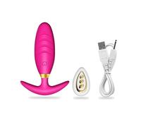 Plug anale Upgrade Wireless Anal Butt Plug Massaggiatore prostatico Prodotto per adulti Mini stimolatore di proiettili Giocattoli (rosa)