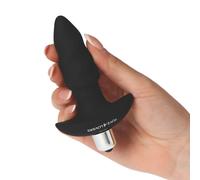 Plug Anale Vaginale Vibrante 10 cm Dilatatore Mini Dildo Piccolo Unisex Silicone