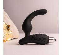 Plug anale vibrante 7 x O-Boy stimolatore prostatico silicone soft touch nero