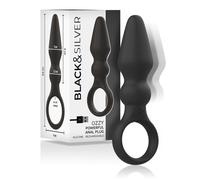 Plug Anale Vibrante Black&Silver Ozzy - Silicone Doppio Strato