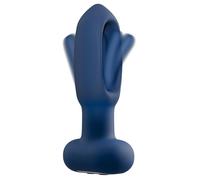 Plug Anale Vibrante con Lingua Mobile Telecomando Ricaricabile Silicone 2 Motori