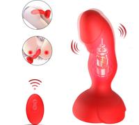 Plug Anale Vibrante con Telecomando Armony Extreme Bloom - Rosso