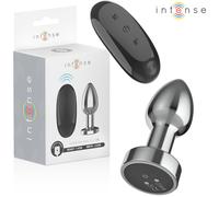 Plug Anale Vibrante con Telecomando Intense - Metallo, Taglia S