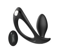 Plug Anale Vibrante con Telecomando Vibratore Anale Indossabile in Silicone 10 Modalità di Vibrazione Stimolatore Esterno per Clitoride Ricaricabile Sex Toys Dilatatore Ano