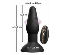 Plug anale vibrante con ventosa vibratore anale in silicone dilatatore anal butt