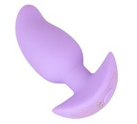Plug Anale Vibrante Curvo Viola Silicone USB 7 Modalità 8 cm