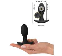 Plug anale vibrante in silicone mini vibratore butt morbido piccolo dildo liscio