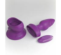 plug anale vibrante in silicone ricaricabile vibratore con ventosa e telecomando