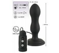 Plug anale vibrante in silicone vibratore vaginale con ventosa e telecomando sex