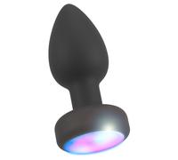 Plug Anale Vibrante LED Flashing con Telecomando Waterproof Silicone USB