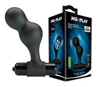 Plug Anale Vibrante Mr Play - Silicone, 10 Modalità, Nero