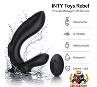 Plug anale vibrante Rebel stimolatore con telecomando 10 vibrazioni silicone