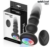 Plug Anale Vibrante Rotante Addicted Toys - LED, Telecomando