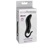 Plug Anale Vibrante Silicone Nero Waterproof Pipedream Pull Plug Vibe Compatto