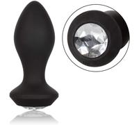 Plug anale vibrante Vibrating Petite Crystal Probe black