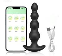 Plug anale vibrante: vibratore per prostata ricaricabile in silicone da 14 cm, dotato di funzione di massaggio del punto G, controllo tramite app e 9 modalità di vibrazione.
