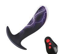 Plug anale Vibratore anale con scosse elettriche Per Giocattoli sessuali con plug a distanza senza fili per adulti Per Uomini Donne Masturbatore con punto G. Macchina del sesso con dildo