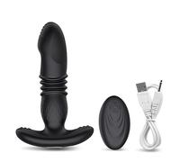 Plug anale Vibratore anale Per Uomo Donna Gay Telecomando senza fili Telescopico Rotazione vibratori Dildo Butt Plug Giocattoli sessuali Dildo