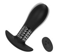Plug anale Vibratore anale Perline rotanti Butt Plug Uomo Telecomando senza fili Indossabile Ano Giocattoli sessuali Per Donne Uomini Masturbatore adulto