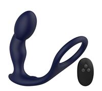 Plug anale Vibratore per massaggio alla prostata Spina anale Massaggiatore per telecomando in silicone Stimolatore Giocattolo per anello di ritardo del culo