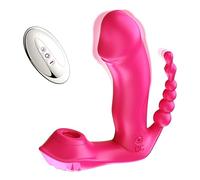 Plug anale Vibratore per mutandine indossabile 3 in 1 con telecomando G Spot Giocattolo del sesso anale Per Macchina del sesso con vibratore per donne Masturbatore