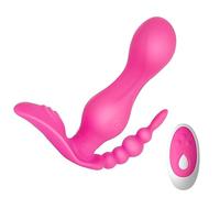 Plug anale Vibratore per mutandine telecomandato senza fili, vibratore per dildo indossabile, giocattoli sessuali Per Masturbatore per punto G con spina anale per adulti per donne