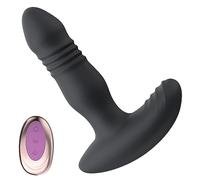 Plug anale Vibratore telescopico con vibratore Plug anale Plug anale Telecomando Punto G Giocattolo erotico del sesso Per Coppia Masturbatore con dildo Macchina del sesso