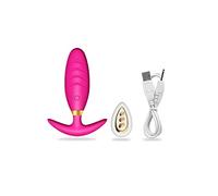 Plug anale Vibratori Anale Butt Plug Vibratore Giocattoli Prostata Massaggiatore Giocattolo per adulti Sextoys Sexshop Buttplug Maschio Sexy (Rosa)