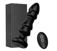 Plug anale Vibratori con dildo anale telecomandati senza fili Telescopico Vibrante Butt Plug Massaggiatore prostatico Giocattoli sessuali