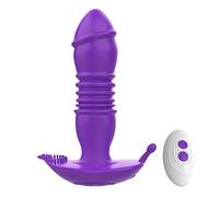 Plug anale Vibratori Dildo Plug anale Vibratore Massaggiatore prostatico Butt Plug remoto Vibratore telescopico SexToys (Tipo A No Box 3)