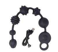Plug anale Vibratori potenti Palline anali profonde Plug anale Massaggiatore prostatico in silicone Plug anale super lungo Dildo a vibrazione morbida Gay