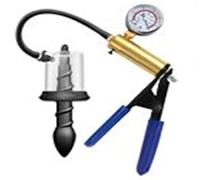 Plug anale Vuoto manuale Pompa anale bocciolo di rosa Massaggio prostatico Ano Dilatatore Stimolatore Butt Plug Adulto(P3)